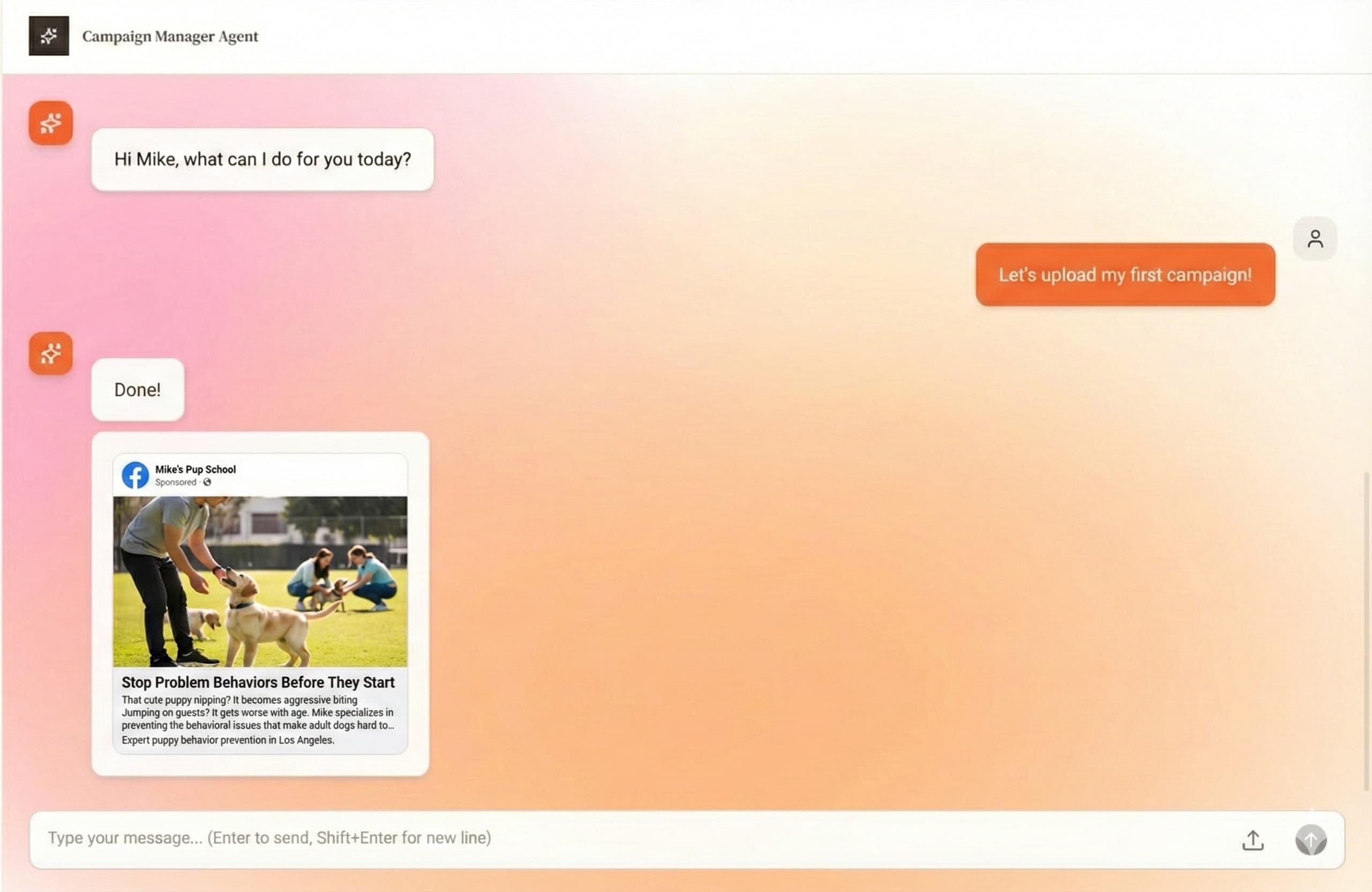 Marketing agency automation workflow for launching campaigns